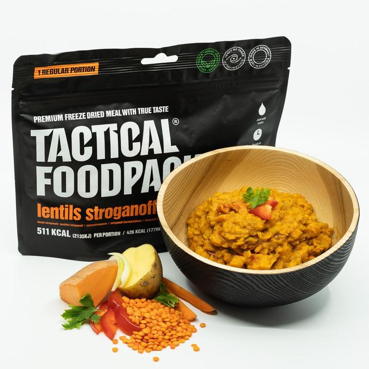 Actual product image Tactical Foodpack Lentils Stroganoff (120 g)