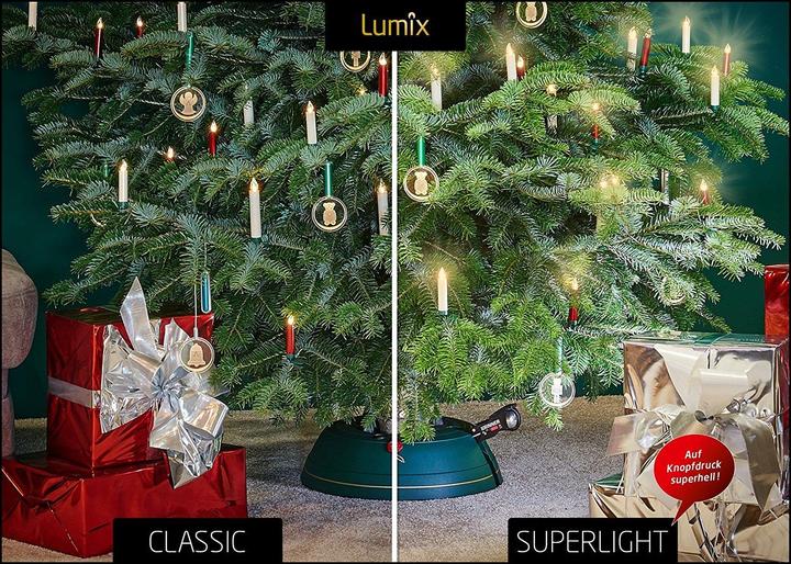 Image du produit Krinner Bougie de Noël à LED pour arbre de Noël - Ensemble de démarrage Superlight (12 x)