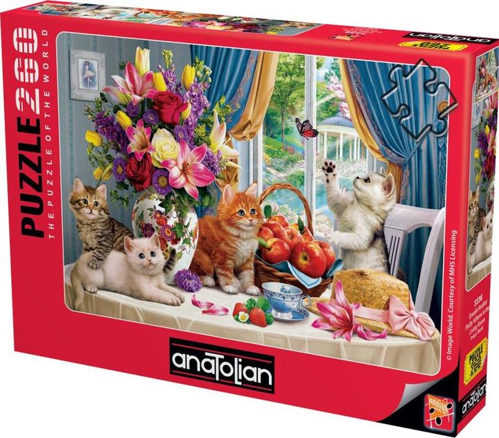 Anatolian 3336 children's puzzle 260XL pcs. Kittens on the Table (260 pieces)