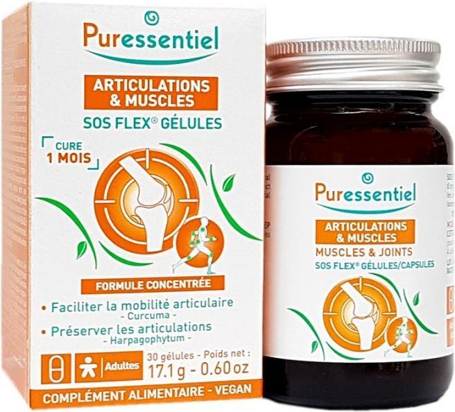 Image du produit Puressentiel articulations & muscles SOS Flex caps (30 pièce(s), Capsules, 107 g)