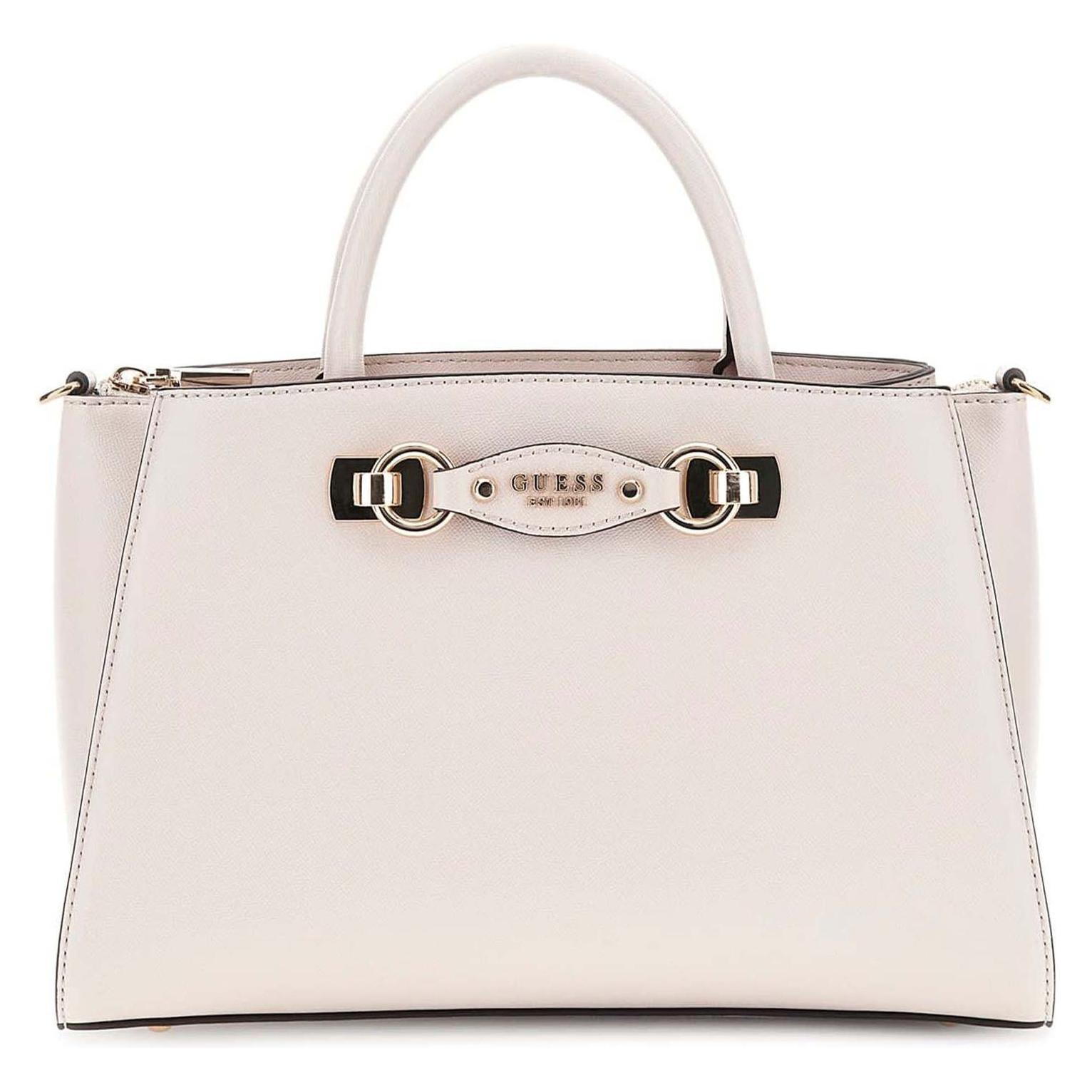 Guess, Damen, Handtasche, Mimina Girlfriend Satchel, Beige