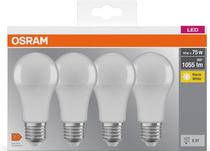 Actual product image Osram Base Retro (E27, 11 W, 1055 lm, 4 x, F)