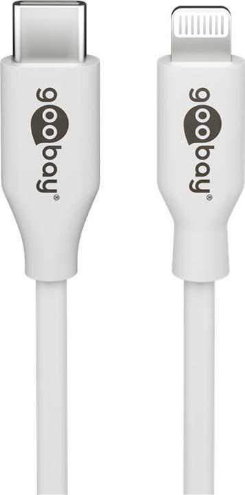 Actual product image Goobay USB C Nano Quick Charger with Lightning Cable (30 W)