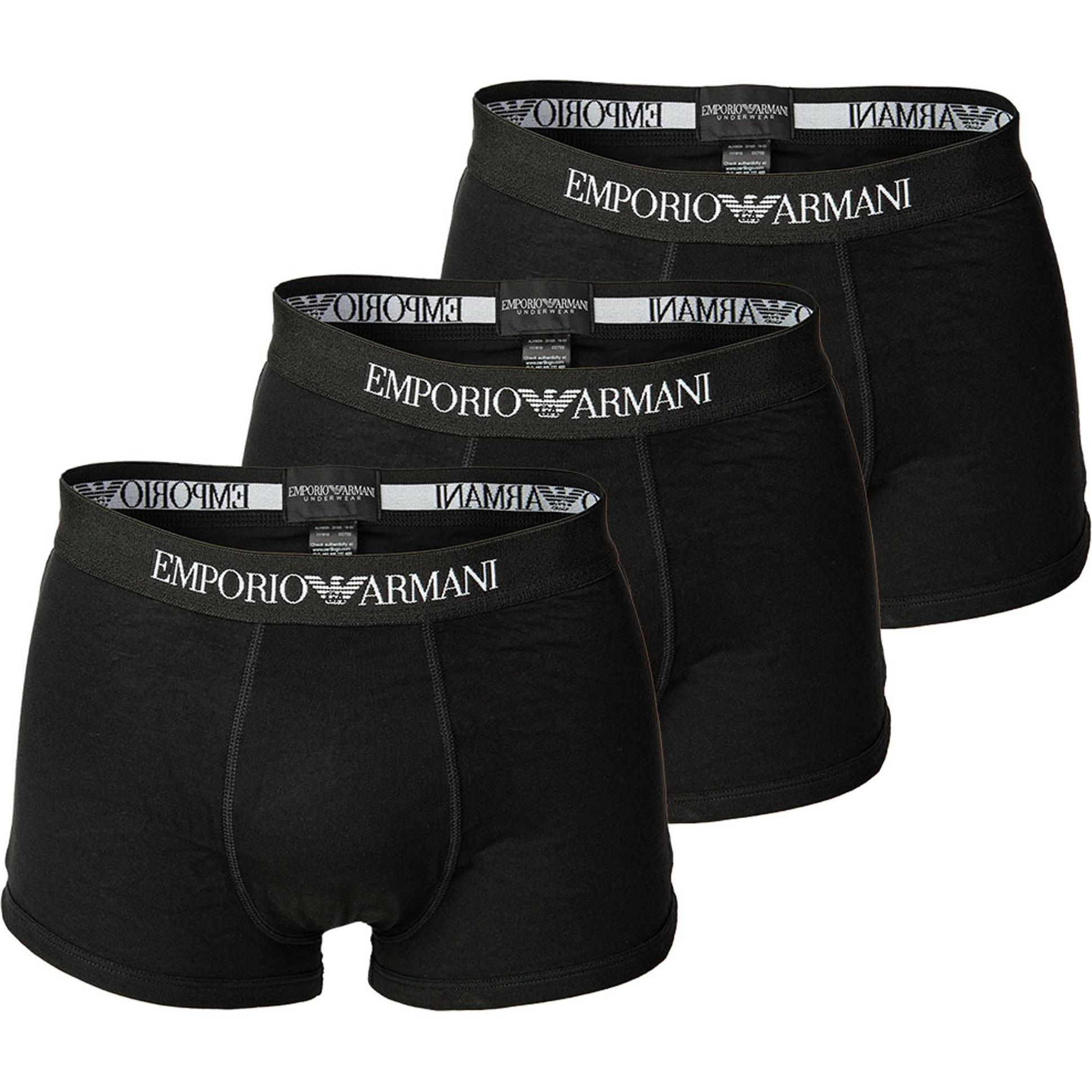 Emporio Armani, Herren, Unterhosen, Unterhose, Schwarz, (M, 3er Pack)