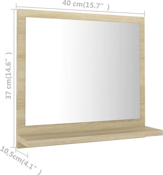 Produktbild vidaXL Spiegel (40 x 10.50 x 37 cm)