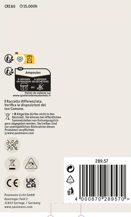 Actual product image Paulmann Globe (E27, 806 lm, 1 x)