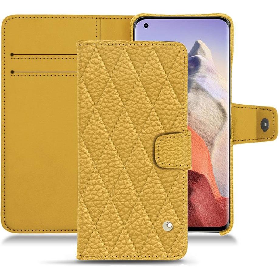 Noreve Lederschutzhülle Wallet (Xiaomi Mi 11 Ultra), Smartphone Hülle, Orange