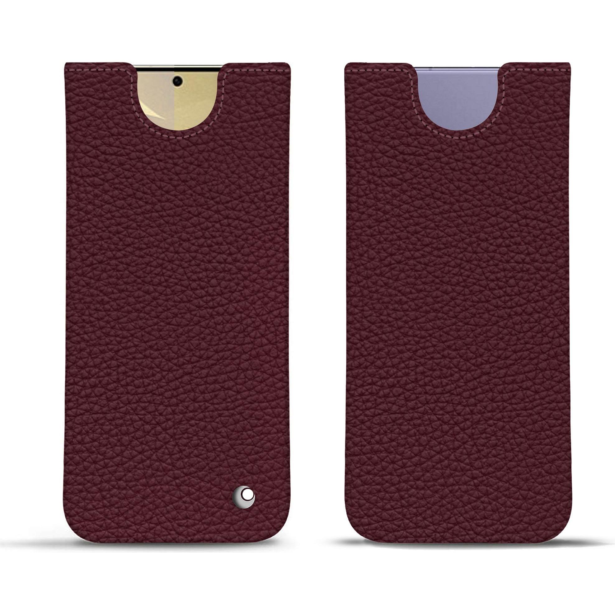 Noreve Lederschutzhülle (Samsung Galaxy S24+), Smartphone Hülle, Violett