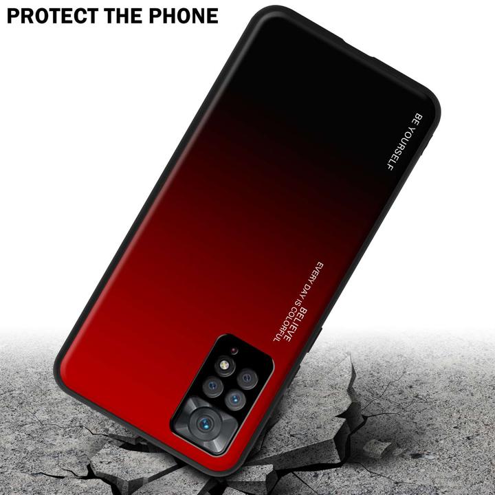 Actual product image Cadorabo Bumper Case for Xiaomi RedMi NOTE 11 PRO 4G / 5G TPU 2 Farben Glas (Xiaomi Redmi Note 11 Pro, Xiaomi Redmi Note 11 Pro 5G)