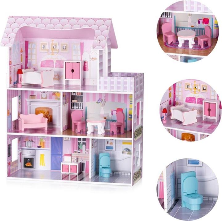Image du produit Chipolino Maison de poupées 9 meubles