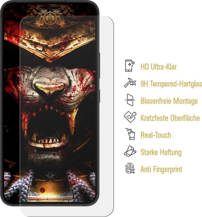 Produktbild Protectorking 2x echtes Tempered 9H Panzerhartglas 3D KLAR (2 Stk., Samsung Galaxy S21 FE)