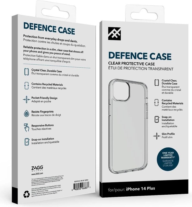 Actual product image Zagg Ifrogz Cases Defence Ip Kirk (Apple iPhone 14 Plus)