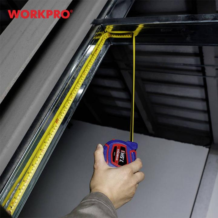 Actual product image Workpro Flexometer 7,5 m x 25 mm (7.50 m)