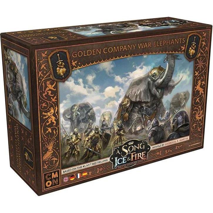 Thumbnail - Cmon CMND0240 - A Song of Ice & Fire: Golden Company War Elephants (DE-Erweiterung) (Spanisch, Deutsch, Französisch, Eng...