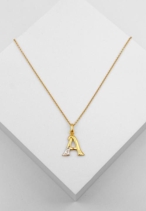 Image du produit Muau Lettre (750, Or blanc, Or jaune 18 carats)