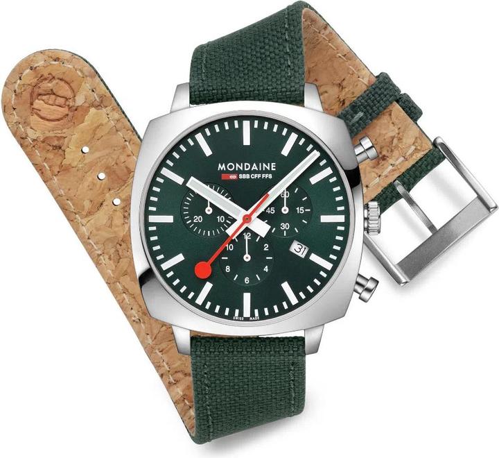 Produktbild Mondaine Grand Cushion (Chronograph, 41 mm)