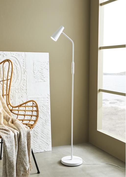 Image du produit Markslöjd Lampadaire Crest 1L, GU10, Sandy Blanc (GU10)