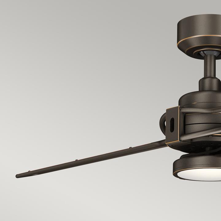 Immagine prodotto Elstead Lighting Ventilatore da soffitto silenzioso Xety con luce LED Ø142cm + telecomando Olio bronzo spazzolato (39.50 dB)