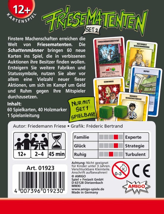 Actual product image Amigo Friesematenten Set 2 - The shadow men (German)