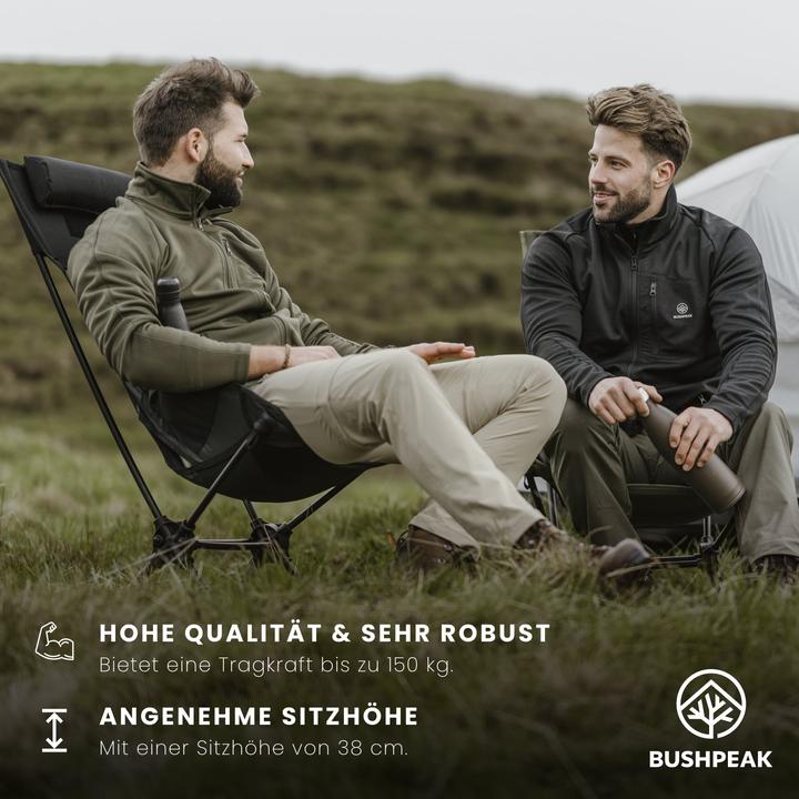 Image du produit Bushpeak Chaise de camping ultralégère Grande