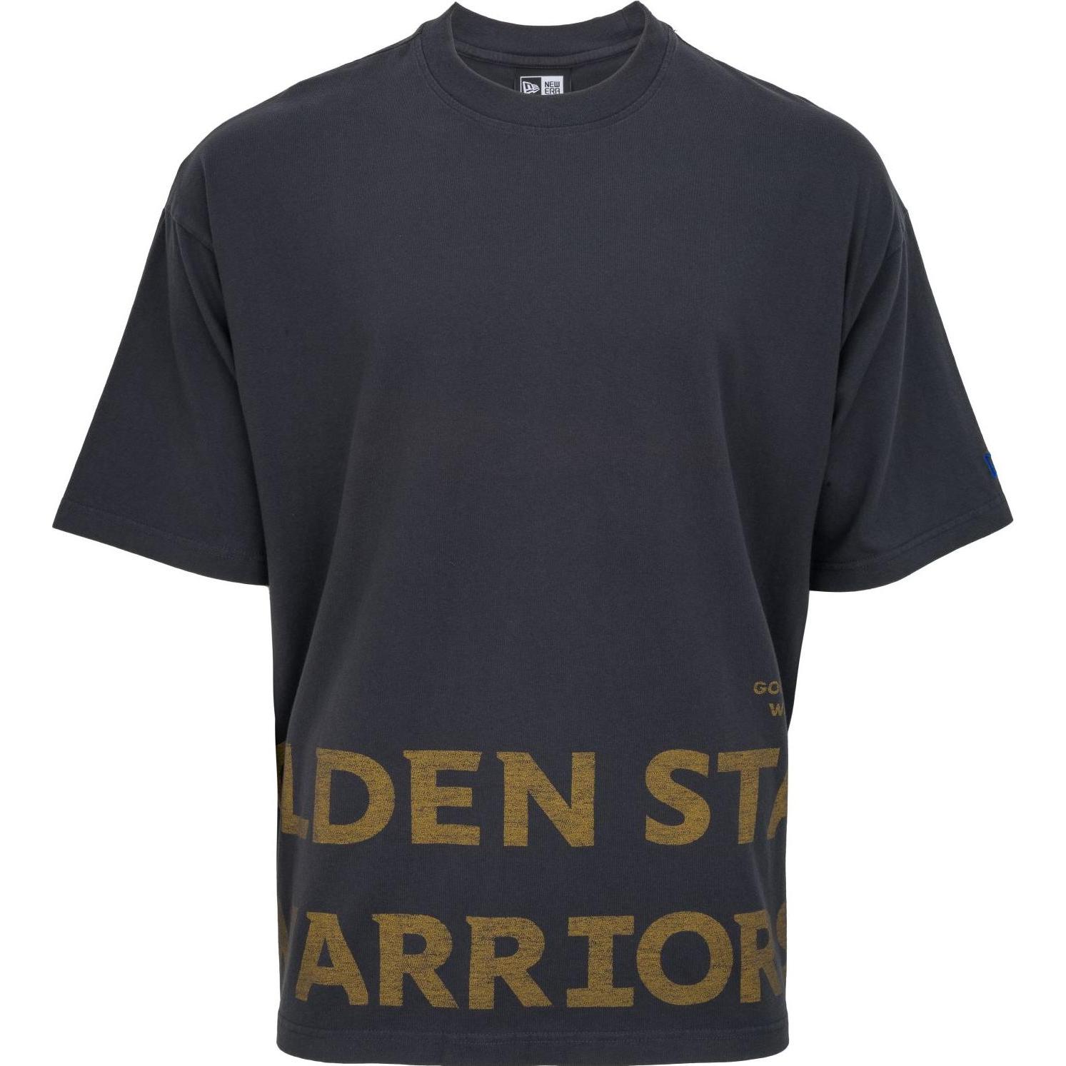 Thumbnail - New Era, Herren, Shirt, Oversized Shirt - WASHED Golden State Warriors - XXL, Schwarz, (XXL)