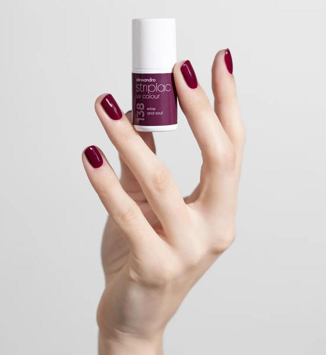 Immagine prodotto Alessandro ALESSAN Striplac UV Colou Wi An So 6.5ml (138 Vino e anima, Vernice UV gel)