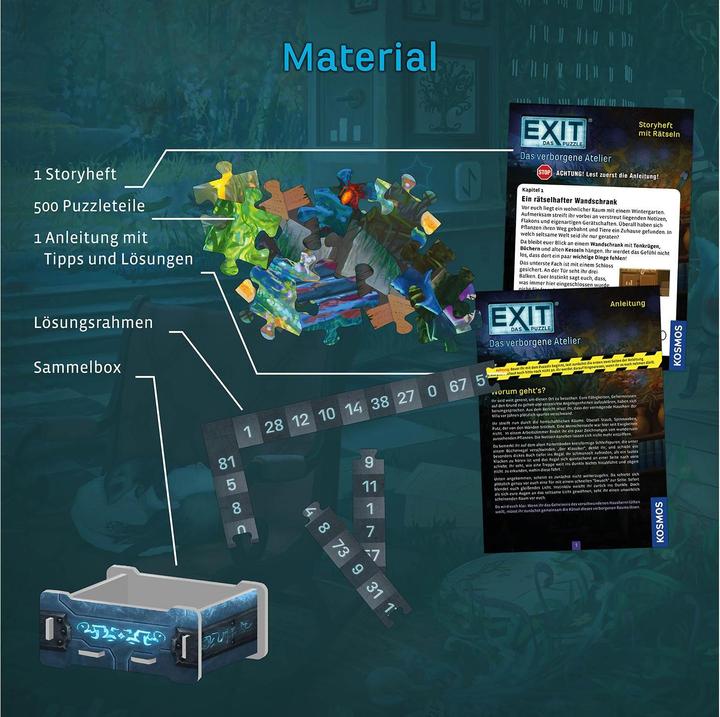 Image du produit Kosmos EXIT® - Das Puzzle : L'Atellier caché (500 pièces)