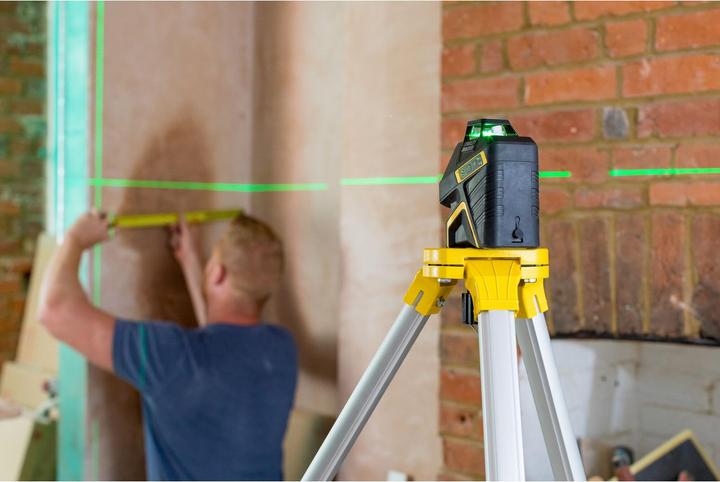 Actual product image Stanley SLG-2V Line Laser FatMax Li-Ion Green ( FMHT77617-1 ) 360° IP54 + TSTAK