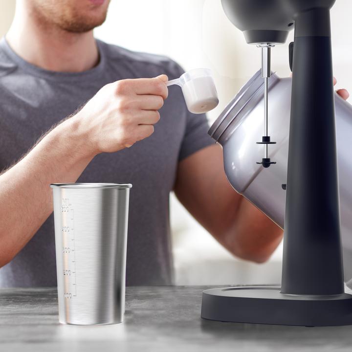 Produktbild Arendo Getränkemixer mit Mixbecher für Protein Shakes oder Cocktails, 22.000 U/min, 500 ml Volumen, schwarz (100 W)