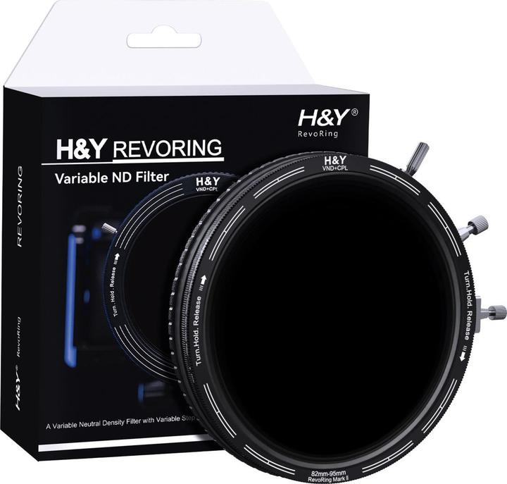Produktbild H&Y REVORING ND3-1000+CPL Filter MkII 82-95mm (95 mm, ND- / Graufilter)