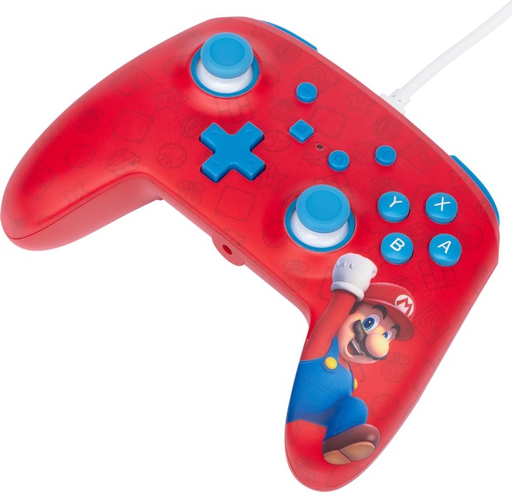 Produktbild PowerA Verbesserter kabelgebundener Controller für Nintendo Switch – Woo-hoo! Mario (Switch)