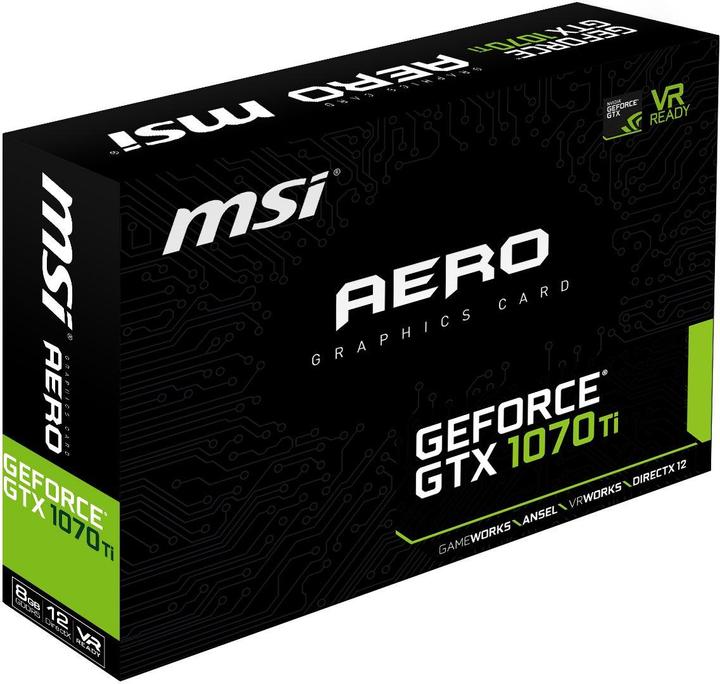 Actual product image MSI GeForce GTX 1070 Ti AERO 8G (8 GB)