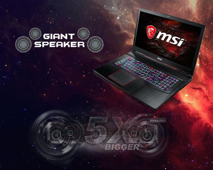 Actual product image MSI GE73VR 7RF Raider (17.30", 256 GB, 16 GB, CH, Intel Core i7-7700HQ)