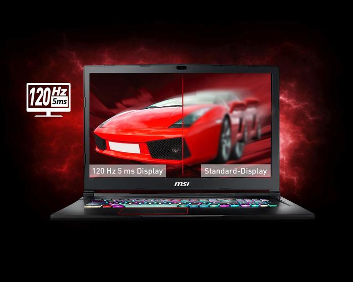 Actual product image MSI GE73VR 7RF Raider (17.30", 256 GB, 16 GB, CH, Intel Core i7-7700HQ)