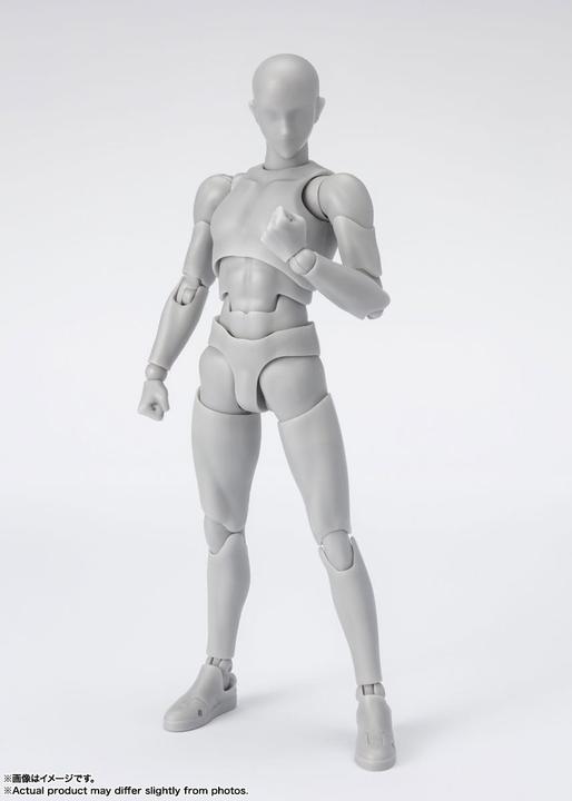 Actual product image Bandai S.H. Figuarts figurine Body-Kun Sports Edition DX Set (Gray Color Ver.) 16 cm