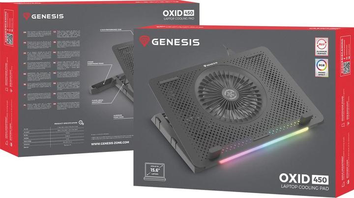 Image du produit Genesis Pad de refroidissement Oxid 450 pour ordinateur portable (15,6 pouces)