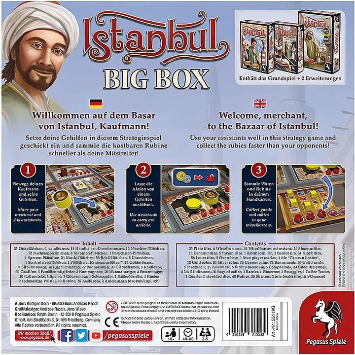 Produktbild Pegasus Istanbul Big Box (Deutsch, 2 - 5 Spieler)