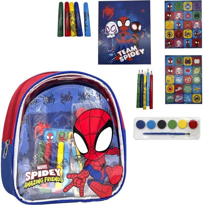 Cerdá Kinder-Zeichenrucksack Spidey Blau 22,0 x 23,0 x 7,0 cm