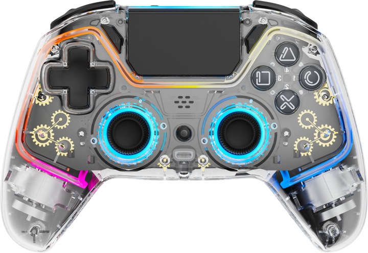 Deltaco Gaming Controller wireless per PS4 (Switch OLED, Switch, PC, Android, iOS, PS4, PS4 Pro)