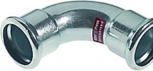 Produktbild Aalberts VSH bøjn. 12 mm. 90gr. mf.mf. - M-bakke XPress FZ press (Pressverbindung)