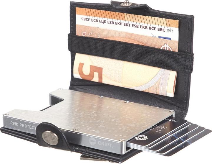 Actual product image Cript 3.55 Card holder with coin pocket and note compartment