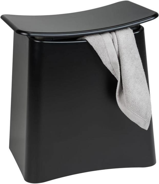 Image du produit Wenko Tabouret de salle de bain Wing noir mat