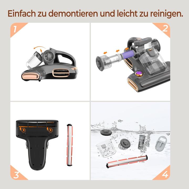 Jigoo T600 Milbensauger mit UV-Licht & Heissluft