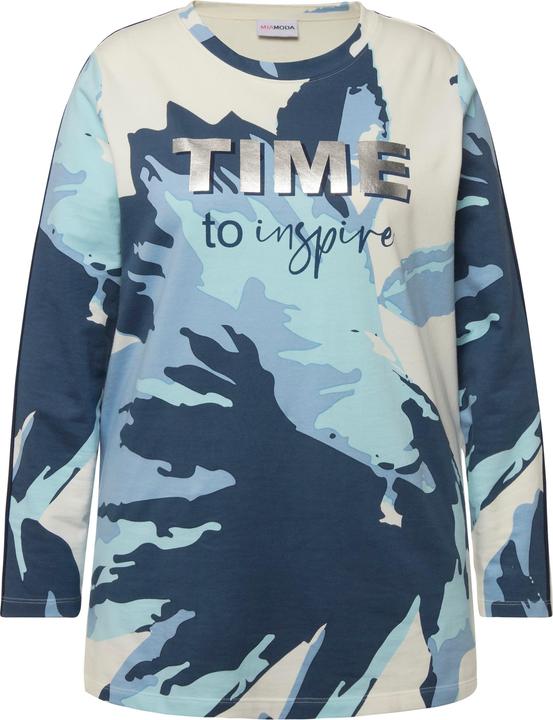 Immagine prodotto Miamoda Sweatshirt, XL-Blüte, Silber-Statement, Langarm (XL)