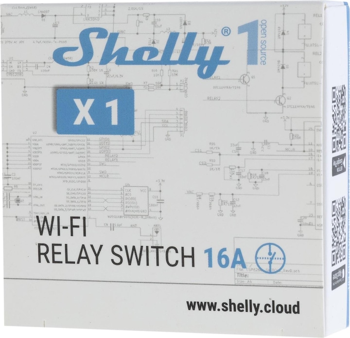 Actual product image Shelly WLAN switching actuator