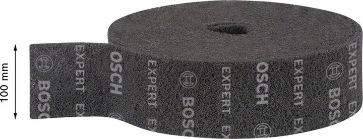 Actual product image Bosch Professional Zubehör Expert N880 fleece roll for hand sanding, 100 mm x10 m, very fine A, 10-pcs. (Very fine)