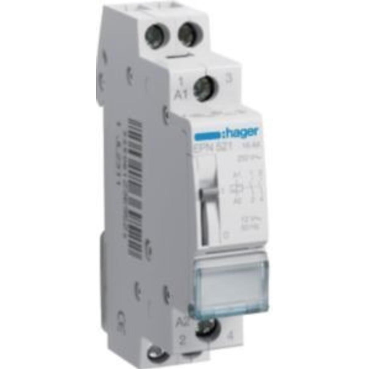 Hager Interruttore Remoto 2S, 12V, 16A Epn521, Relais