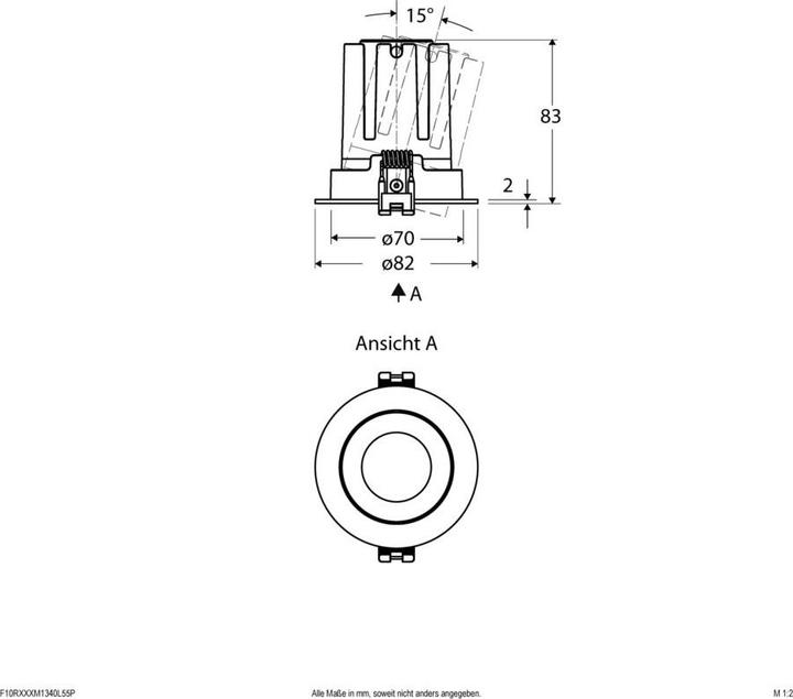 Actual product image EVN LED recessed ceiling spotlight (1752 lm)
