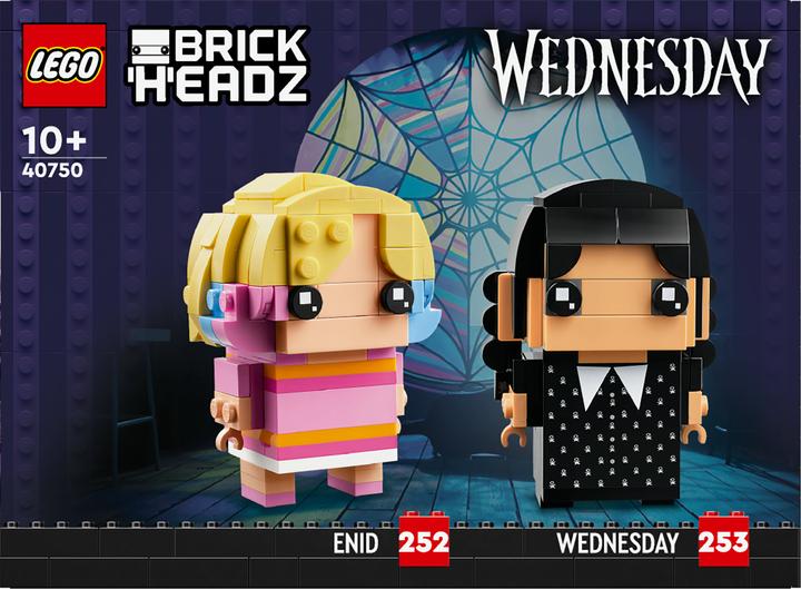 Produktbild LEGO BrickHeadz Wednesday Wednesday und Enid (40750, LEGO Brickheadz)
