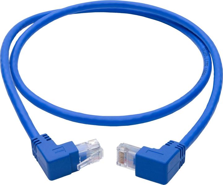 Actual product image Eaton Up/Down-Angle Cat6 Gigabit Molded UTP Ethernet Cable RJ45 Up-Angle M to RJ45 Down-An (U/UTP, CAT6, 0.91 m)